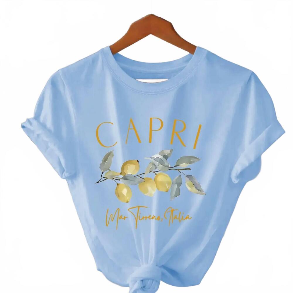 NEW ROSA CLOTHING women's capri tee shirt in blue
